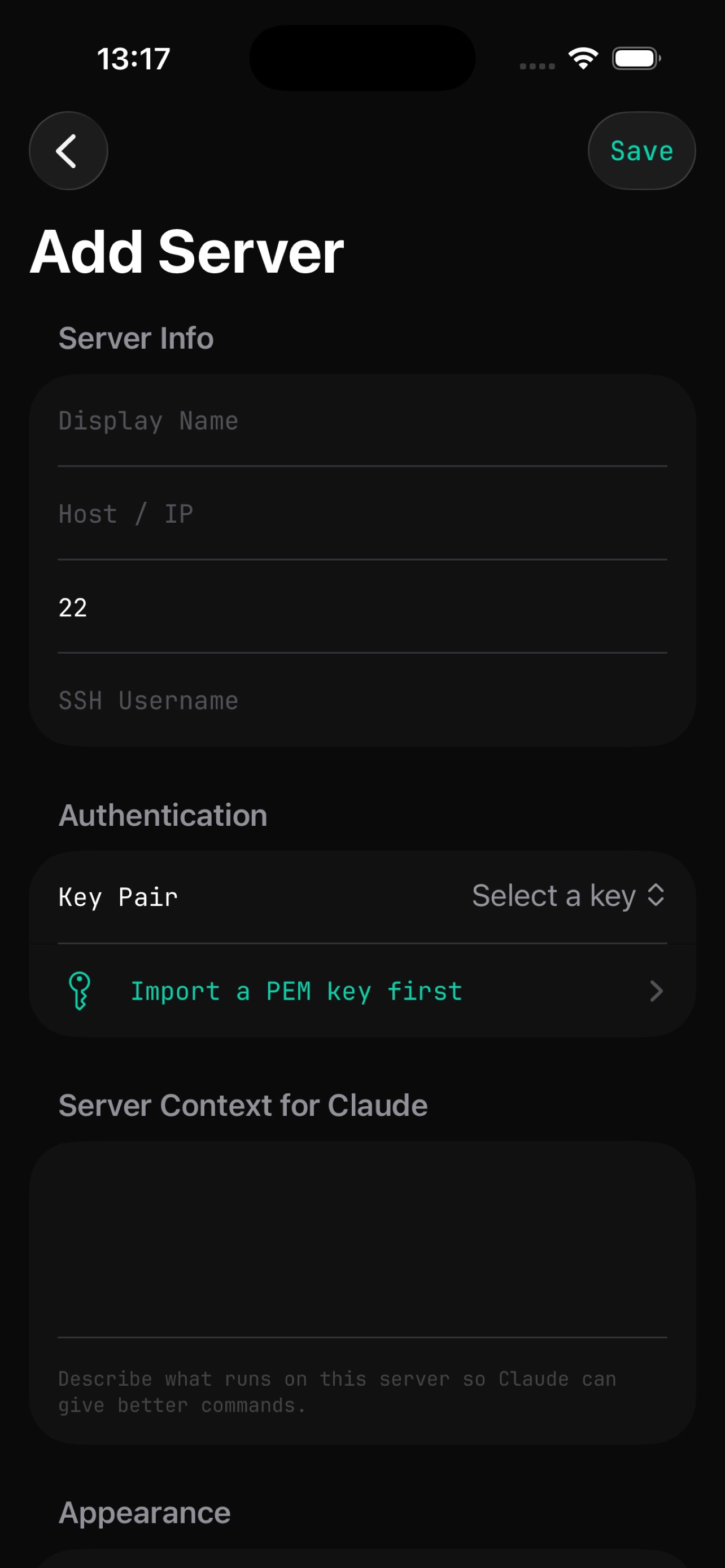 Add Server